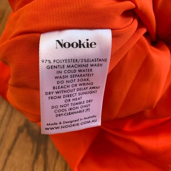 Nookie Cooper Midi Dress MSRP $299 | Tangerine | Size Small - Picture 13 of 13